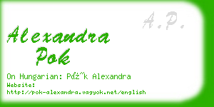 alexandra pok business card